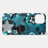 Coques Case-Mate iPhone Grunge star motif, design pour enfants ludique. (Verso (horizontal))
