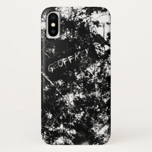 Etui iPhone Case-Mate Grunge urbain Abstrait noir et blanc