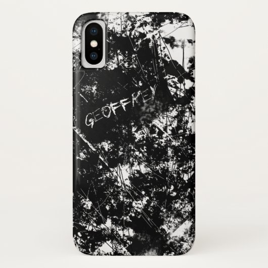 Coques Case-Mate iPhone Grunge urbain Abstrait noir et blanc (Dos)