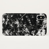Coques Case-Mate iPhone Grunge Urbain Noir et Blanc Abstrait Rayé (Dos (Horizontal))
