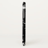 Coques Case-Mate iPhone Grunge Urbain Noir et Blanc Abstrait Rayé (Dos/Droite)