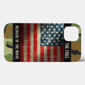 Coques Case-Mate iPhone Grunge USA Drapeau sur Camouflage 2 iPad Mini Case (Verso (horizontal))