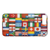 Coques Case-Mate iPhone Grunge World Flags Collage Design (Dos (Horizontal))