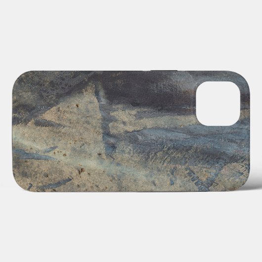 Coques Case-Mate iPhone Grungy Conception d'ardoise Abstraite (Verso (horizontal))