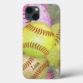Coques Case-Mate iPhone Grungy Girl Softball (Verso)
