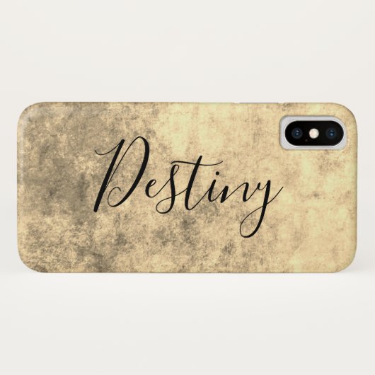 Coques Case-Mate iPhone Grungy Gold Texture (Dos (Horizontal))