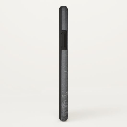 Coques Case-Mate iPhone Grungy Grey monogramme dessiné motif (Dos/Droite)