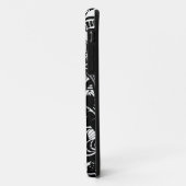 Coques Case-Mate iPhone GRYM - Art Abstrait noir et blanc (Dos/Gauche)