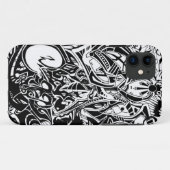Coques Case-Mate iPhone GRYM - Art Abstrait noir et blanc (Dos (Horizontal))