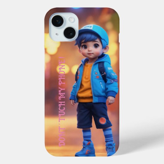 Coques Case-Mate iPhone : "Guardian Chibi : 4D Animé mignonne Garçon Phone (Verso)