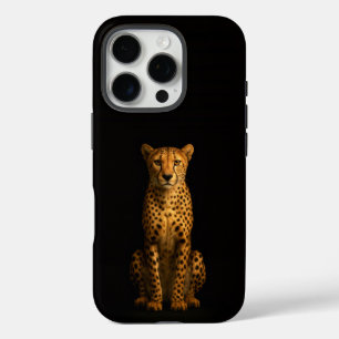 Coques iPhone 16 Pro Guépard élégant Black 4 Luxe iPhone 16 Pro