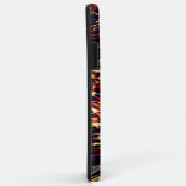 Coques Case-Mate iPhone Guerre des rubans d'or contre le rouge, dans fond  (Dos/Droite)