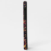 Coques Case-Mate iPhone Guerre des rubans d'or contre le rouge, dans fond  (Dos/Gauche)