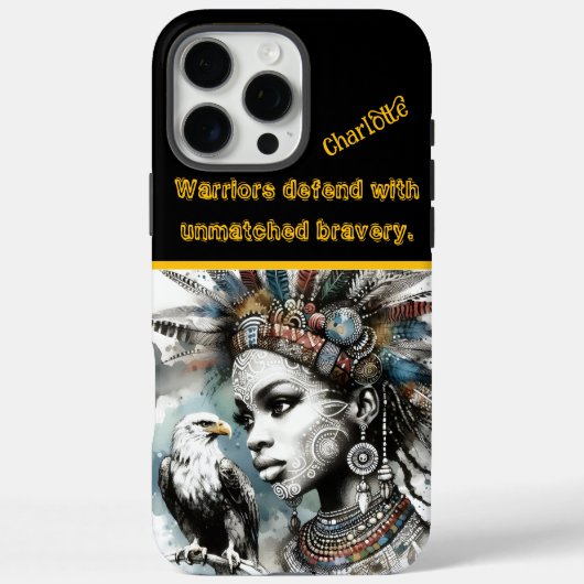 Coques Case-Mate iPhone Guerrier emplumé avec un aigle royal (Verso)