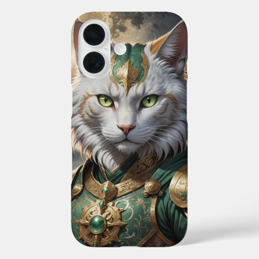 Coques Case-Mate iPhone Guerrier épique de chat blindé (Verso)