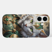 Coques Case-Mate iPhone Guerrier épique de chat blindé (Verso (horizontal))