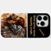 Coques Case-Mate iPhone Guerrier et lion : unis dans l'esprit (Verso (horizontal))