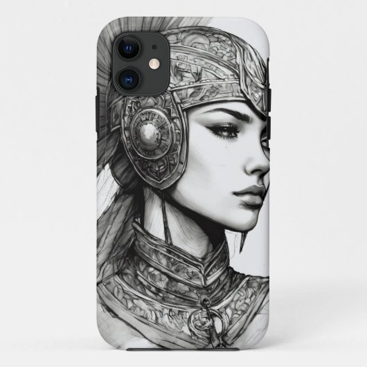 Coques Case-Mate iPhone "Guerrier éthérée : Profiler la déesse intérieure (Dos)