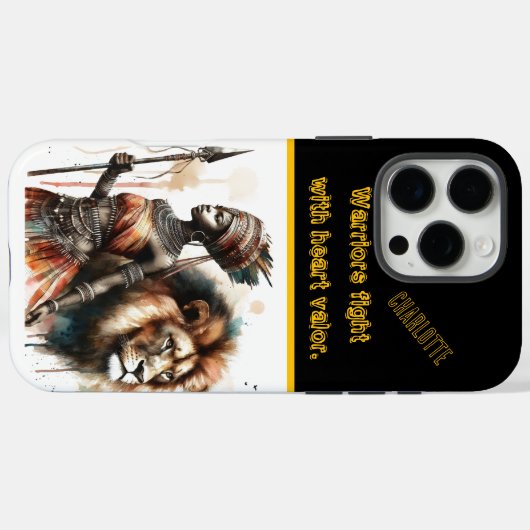 Coques Case-Mate iPhone Guerrier formidable (Verso (horizontal))