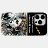 Coques Case-Mate iPhone Guerrier plumé avec un aigle royal (Verso (horizontal))