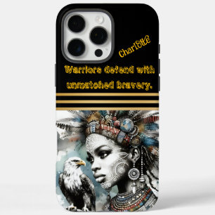 Coques iPhone 16 Pro Max Guerrier plumé avec un aigle royal