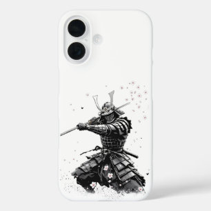 Coques iPhone 16 Guerrier Samouraï en Action Art Japonais Céramique