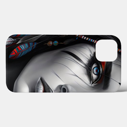 Coques Case-Mate iPhone Guerrier tribal (Verso (horizontal))