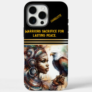 Coques iPhone 16 Pro Max Guerrier vêtu d'aigle reine de force