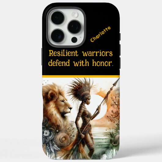 Coques Case-Mate iPhone Guerrière courageuse garde la rivière calme (Verso)