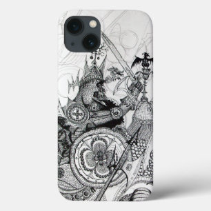 Case-Mate iPhone Case GUERRIÈRES GOTHIQUES Imaginaire noir blanc