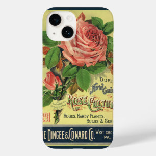 Coque Pour iPhone 14 Guide vintage de la culture Rose Couverture du liv