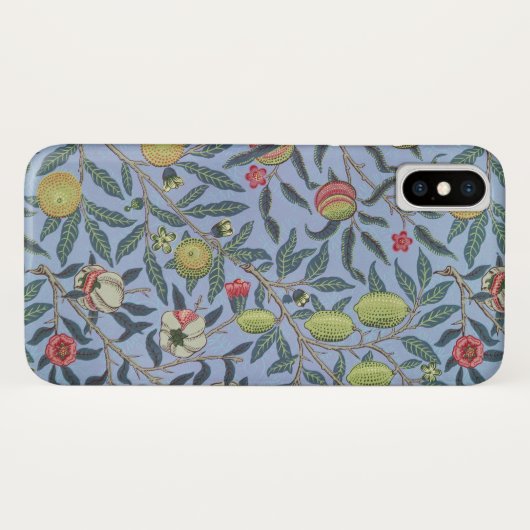 Coques Case-Mate iPhone Guillaume Morris Fruit Pomegranate Blue Orament (Dos (Horizontal))
