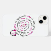 Coques Case-Mate iPhone Guillemet de fille Bon goût en musique mauvais goû (Verso (horizontal))