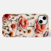 Coques Case-Mate iPhone guillemet personnalisé fleur boho (Verso (horizontal))