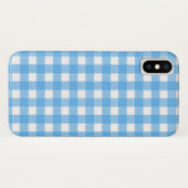 Coques Case-Mate iPhone Guingan de bleu de ciel (Dos (Horizontal))