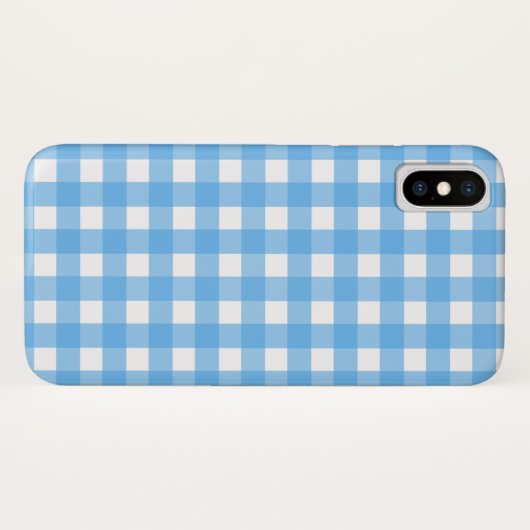 Coques Case-Mate iPhone Guingan de bleu de ciel (Dos (Horizontal))