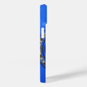 Coques Case-Mate iPhone Guitare acoustique bleue personnalisée (Verso / Droite)