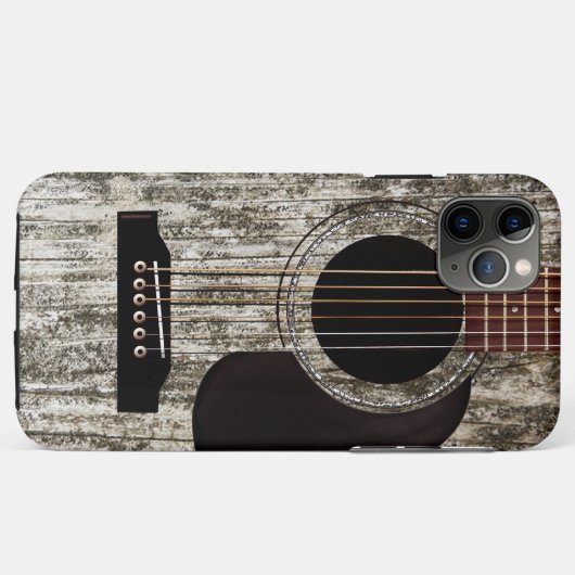 Coques Case-Mate iPhone Guitare acoustique en bois ancien (Dos (Horizontal))