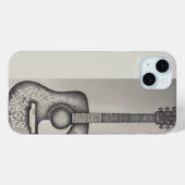 Coques Case-Mate iPhone Guitare acoustique Martin noir et blanc (Verso (horizontal))