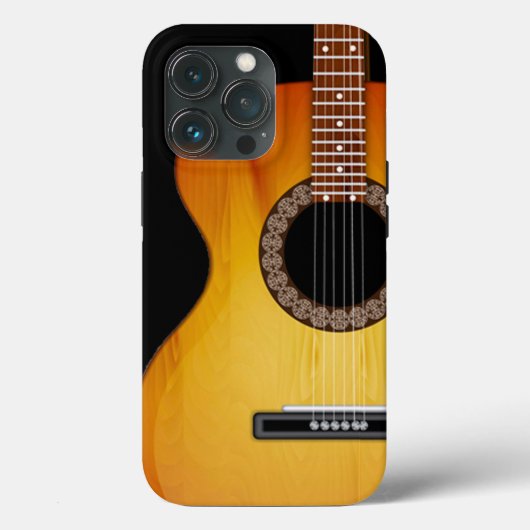 Coques Case-Mate iPhone Guitare acoustique monogramme (Verso)