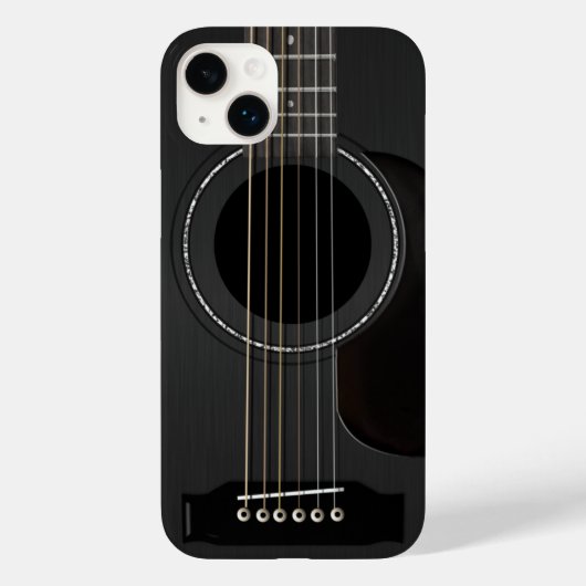 Coques Case-Mate iPhone Guitare acoustique Noir (Verso)