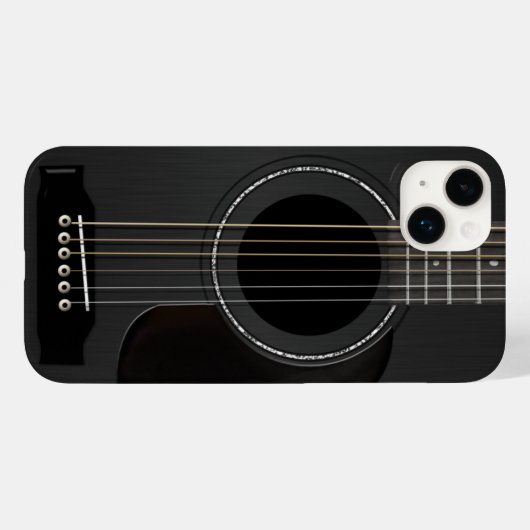 Coques Case-Mate iPhone Guitare acoustique Noir (Verso (horizontal))