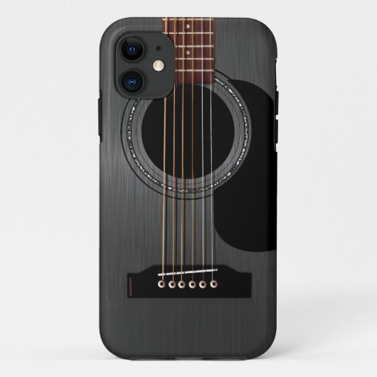 Coques Case-Mate iPhone Guitare acoustique noire de cendre (Dos)