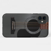 Coques Case-Mate iPhone Guitare acoustique noire de cendre (Dos (Horizontal))