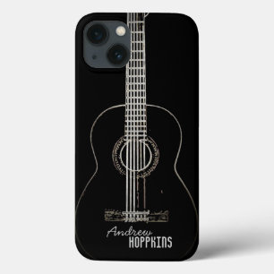 iPhone 13 Case Guitare acoustique personnalisée