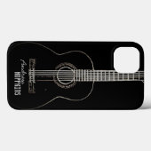 Coques Case-Mate iPhone Guitare acoustique personnalisée (Verso (horizontal))