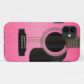 Coques Case-Mate iPhone Guitare acoustique rose (Dos (Horizontal))