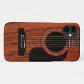 Coques Case-Mate iPhone Guitare acoustique supérieure d'acajou (Dos (Horizontal))