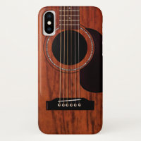 Guitare acoustique supérieure d'acajou