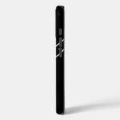 Coques Case-Mate iPhone Guitare avec nom noir (Verso / Gauche)